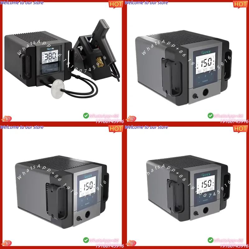 Desoldering Pump Electric Vacuum Station - 2026 QUICK TV2 Entlötstation, Leistungsstarke Vakuumpumpe,